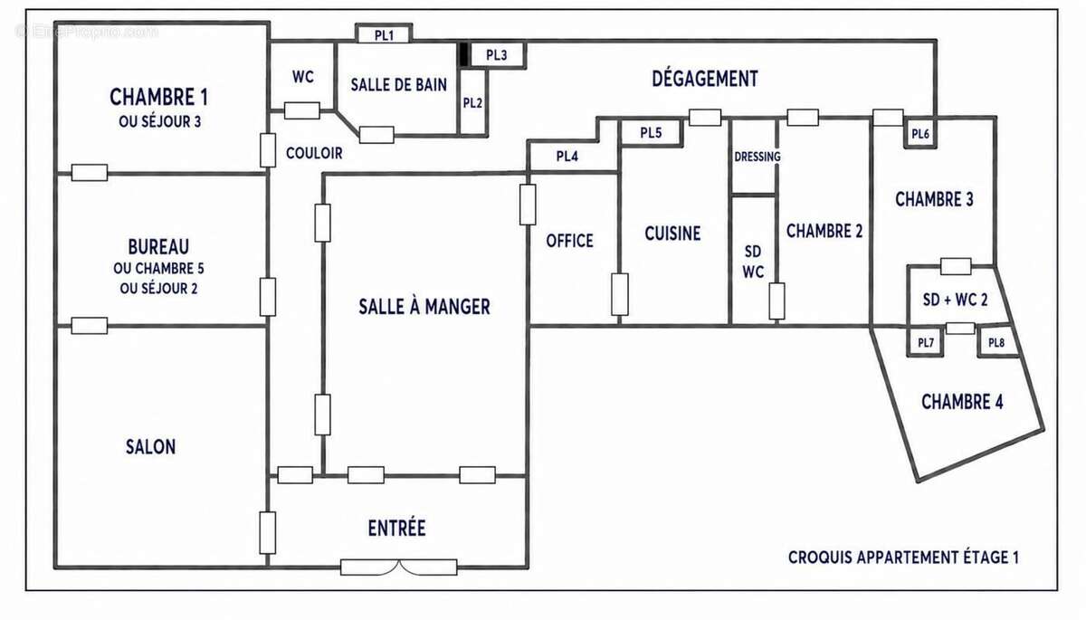 Appartement à PARIS-8E
