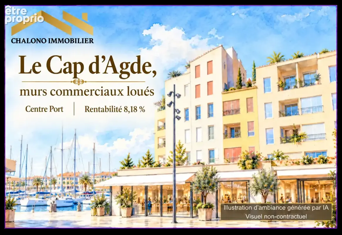 Dept 34 - le cap d’agde. murs commerciaux loués - photo 1