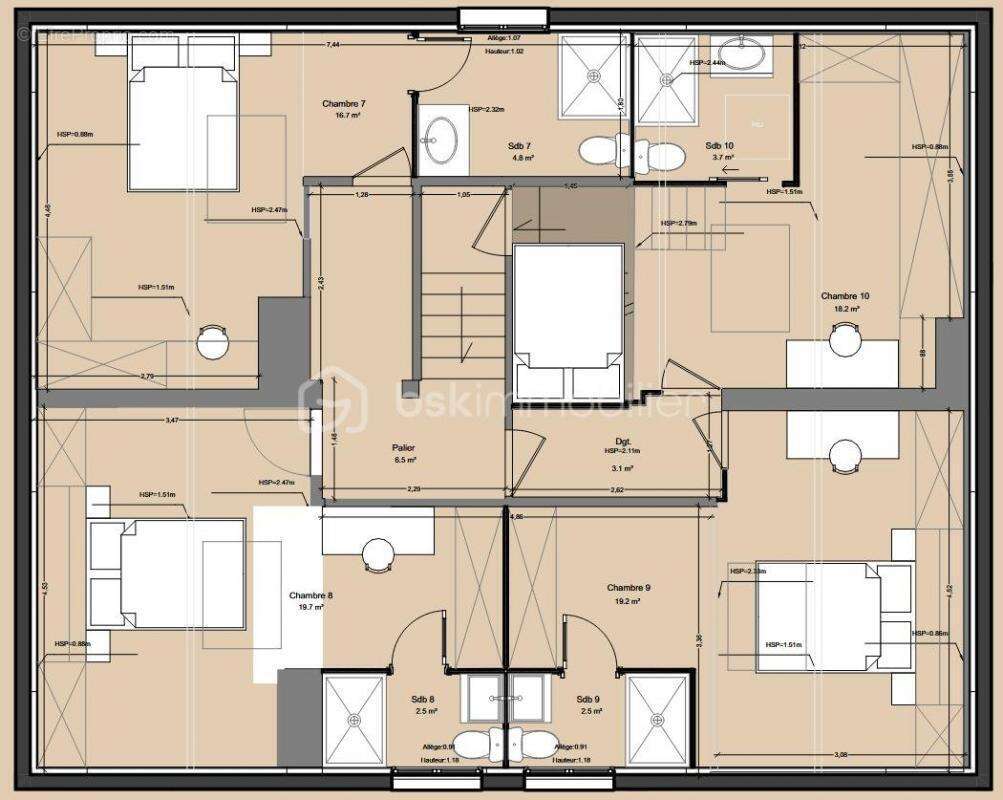 INVESTISSEURS  Maison en Co-Living 250m² avec 10 Chambres Louées à des Étudiants - photo 12