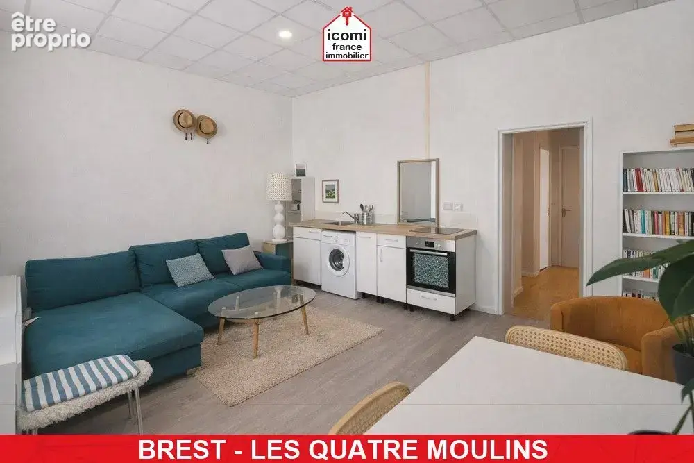 Finistere - brest (29200) - a vendre - appartement - 1 chambre - dpe d - idealement situe - dalle beton - stationnement aise - photo 3