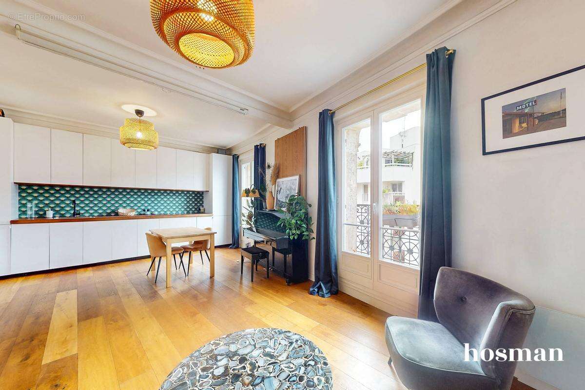 Buttes-Chaumont - 2 pièces de 51 m2 - Lumineux - Rue Rampal, Paris - Coup de coeur - photo 2