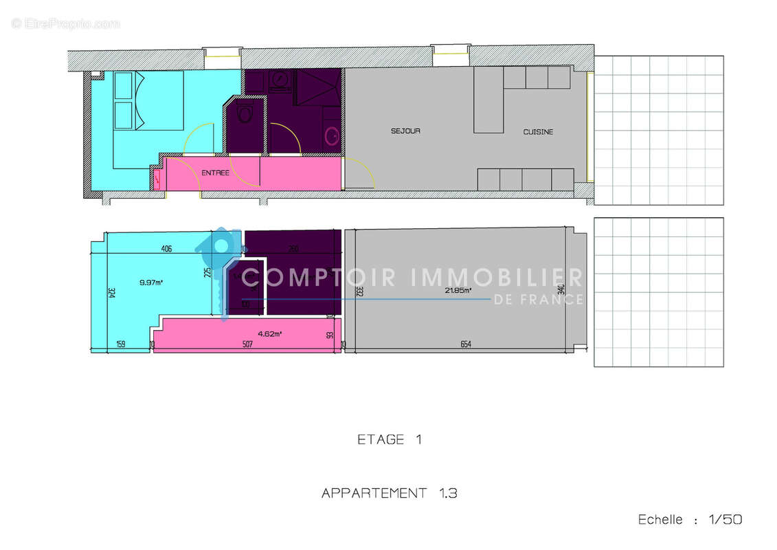 Appartement F2 Terrasse Parking - photo 6