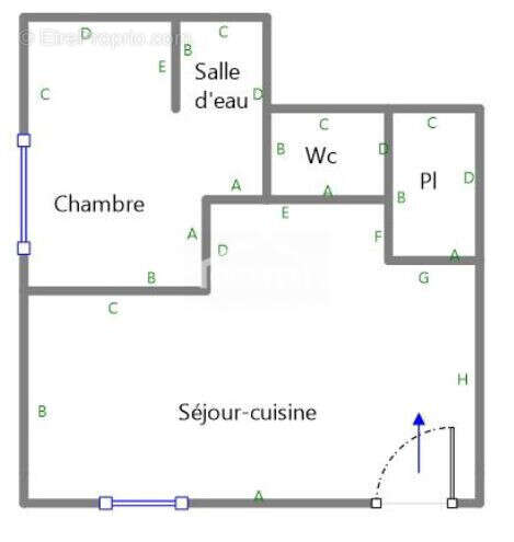 Type plan - Maison à LANNILIS