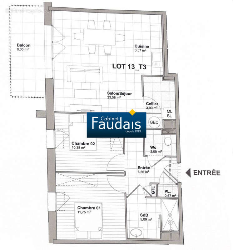 Appartement à LITHAIRE