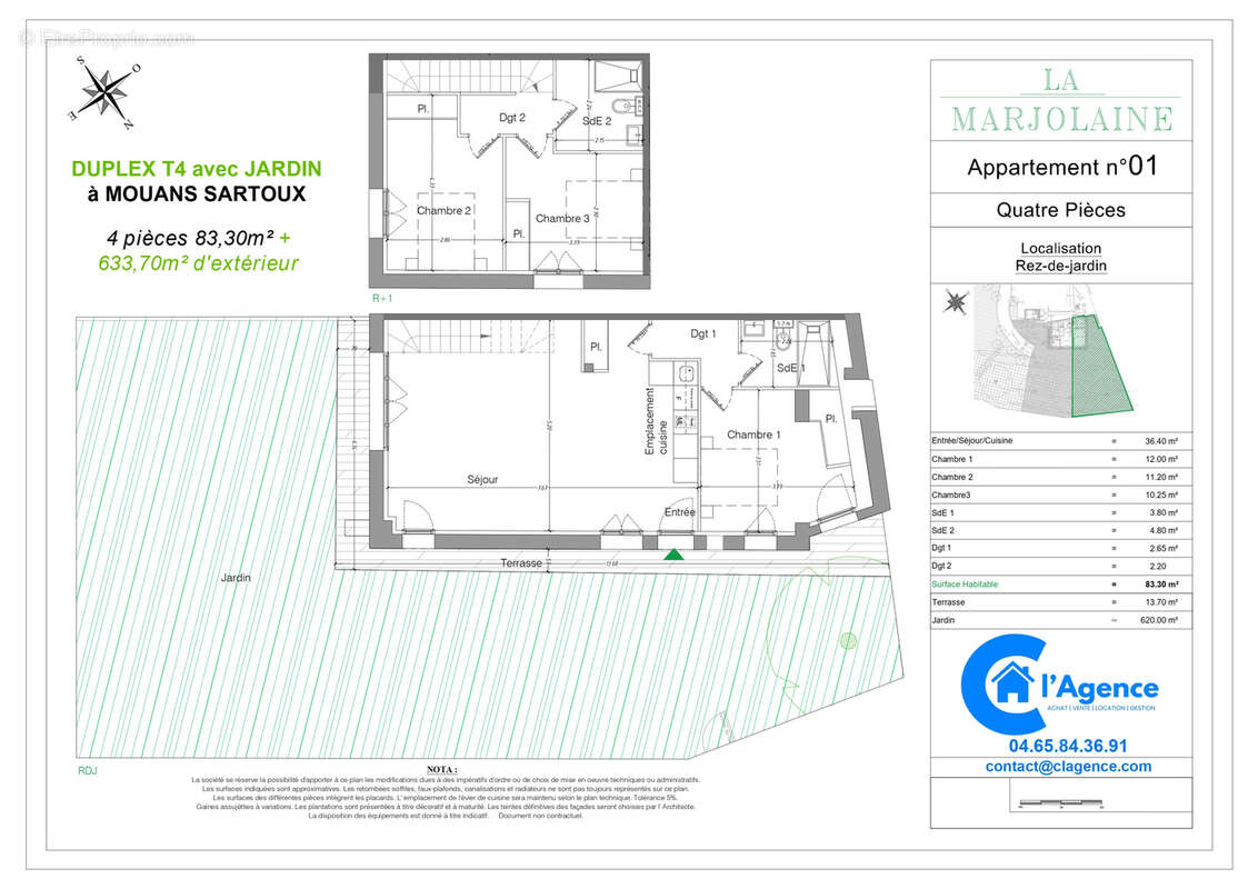 Appartement à MOUANS-SARTOUX