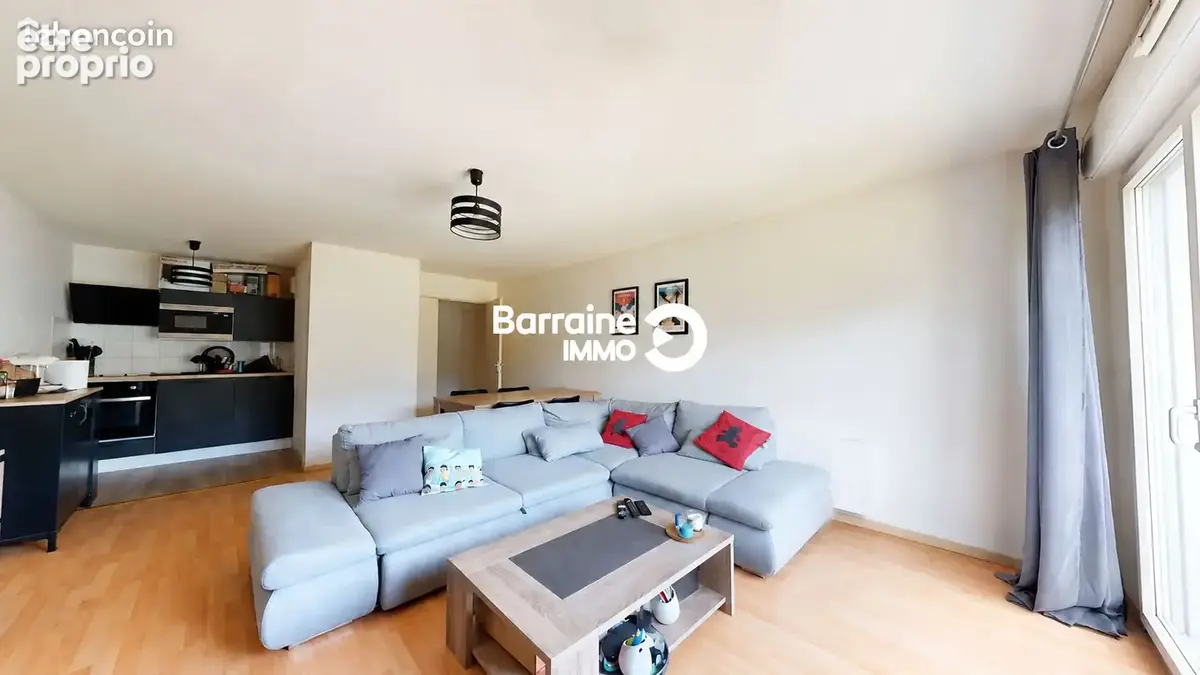 Lorient kerfichant - appartement t2 de 53m² bien expose avec vue sur parc - photo 2