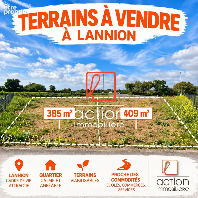 Photo Terrain à Lannion au prix de 55 215€