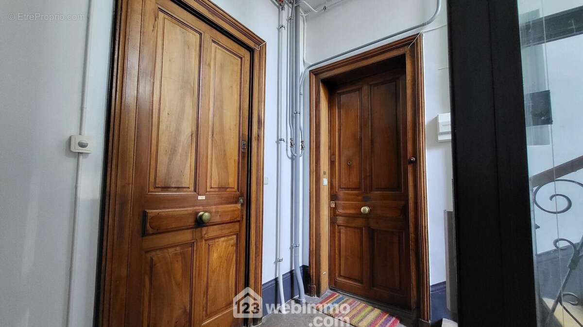 Les deux portes palières de l'appartement - Appartement à GRENOBLE