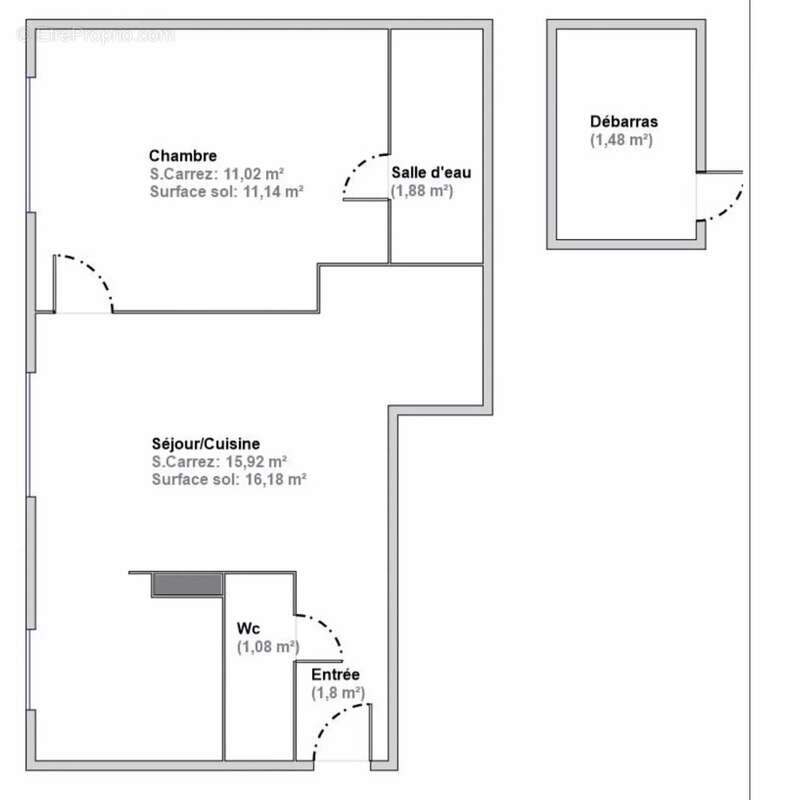 Appartement à PARIS-18E