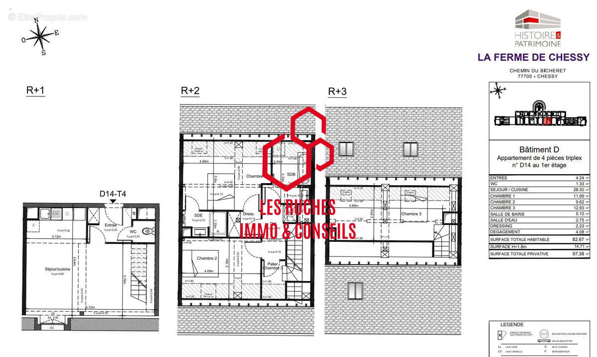 Appartement à CHESSY