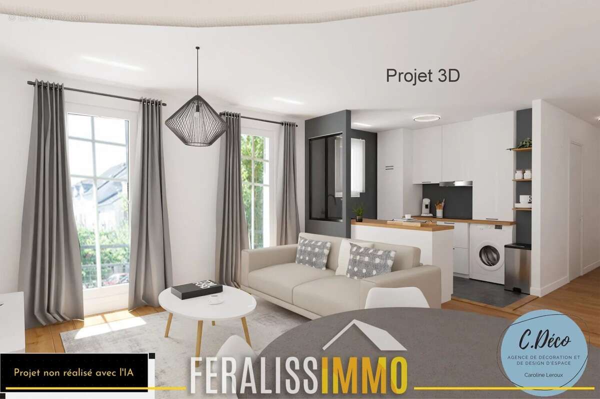 Superbe séjour pour ce F2 à 2 pas de toutes commodités ! - photo 2