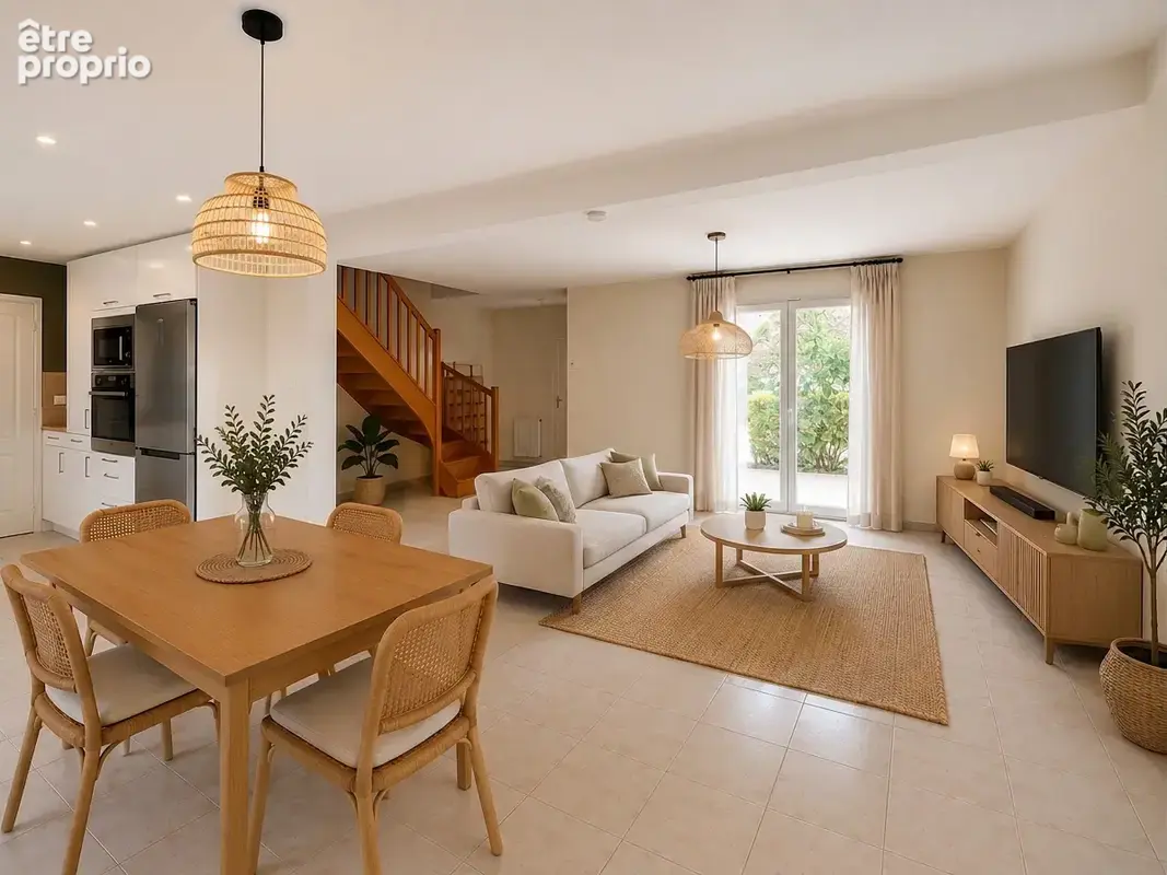 Maison familiale T5 avec jardin arboré et véranda isolée. - photo 4