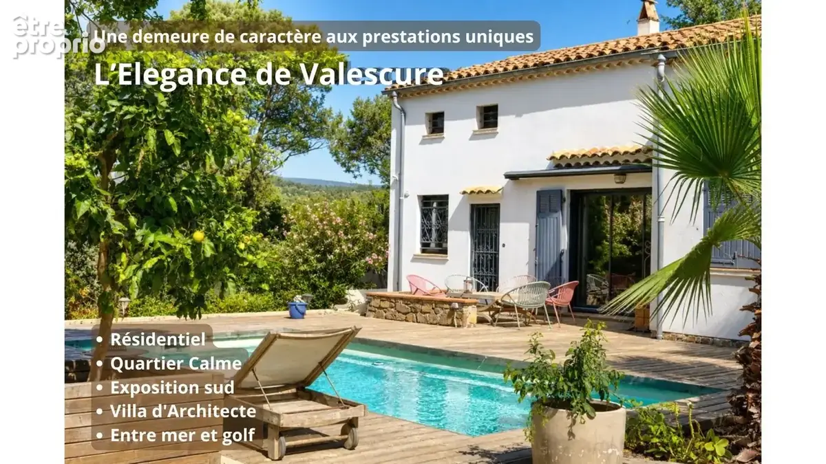 Valescure-Golf   Une Demeure de Caractère , 3 chambres parentales de plain-pied - photo 2