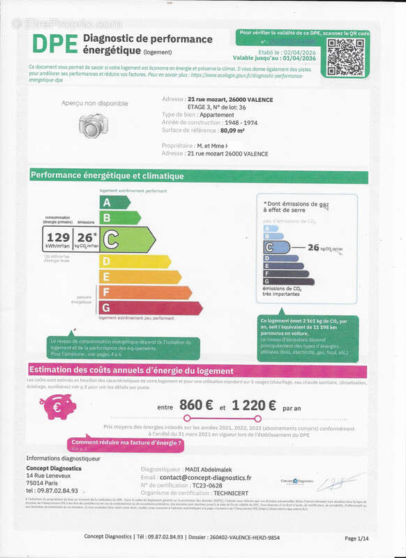 Appartement à VALENCE