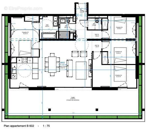 Appartement 111 m² à Bordeaux  - photo 4
