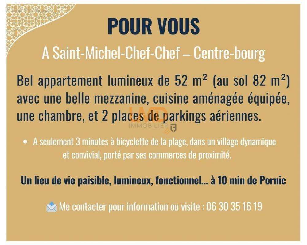 Appartement à SAINT-MICHEL-CHEF-CHEF