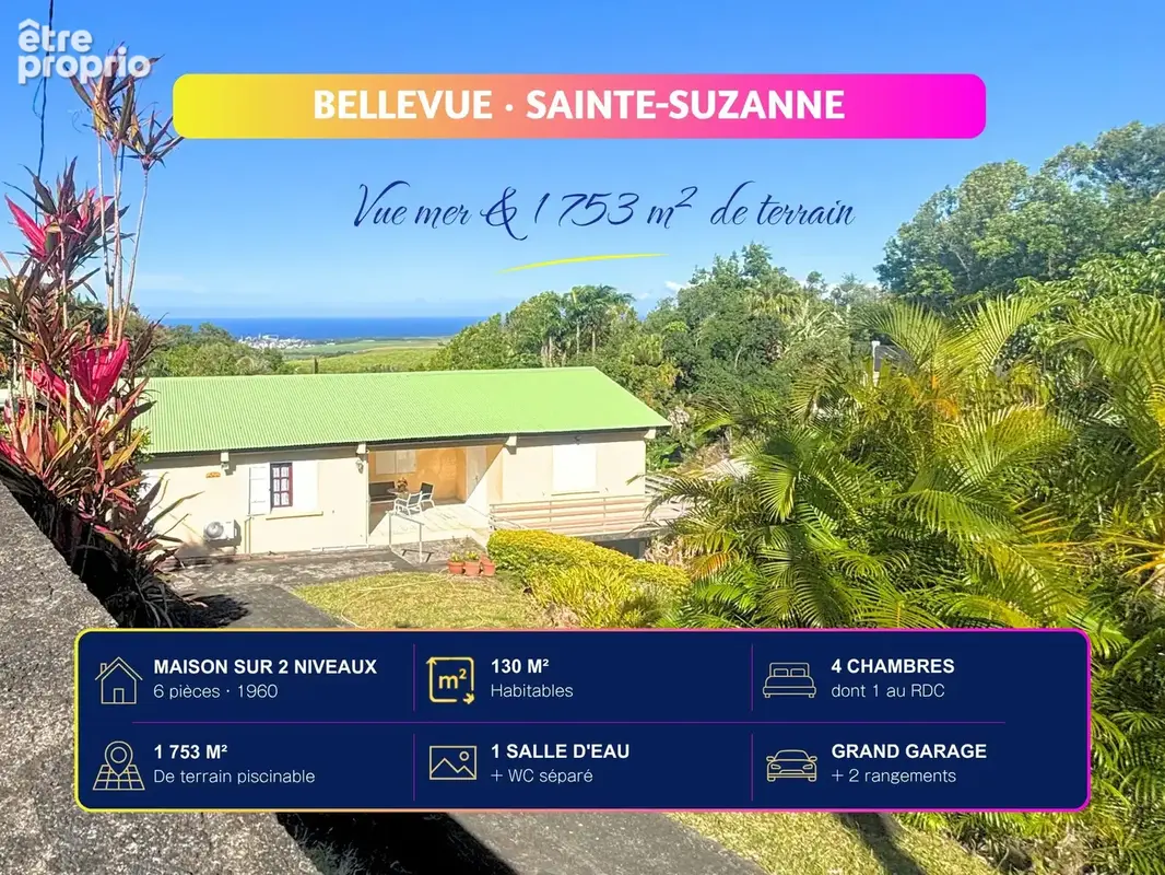 Maison 5 pièces 130 m² à vendre à Sainte-Suzanne (97441) - photo 2