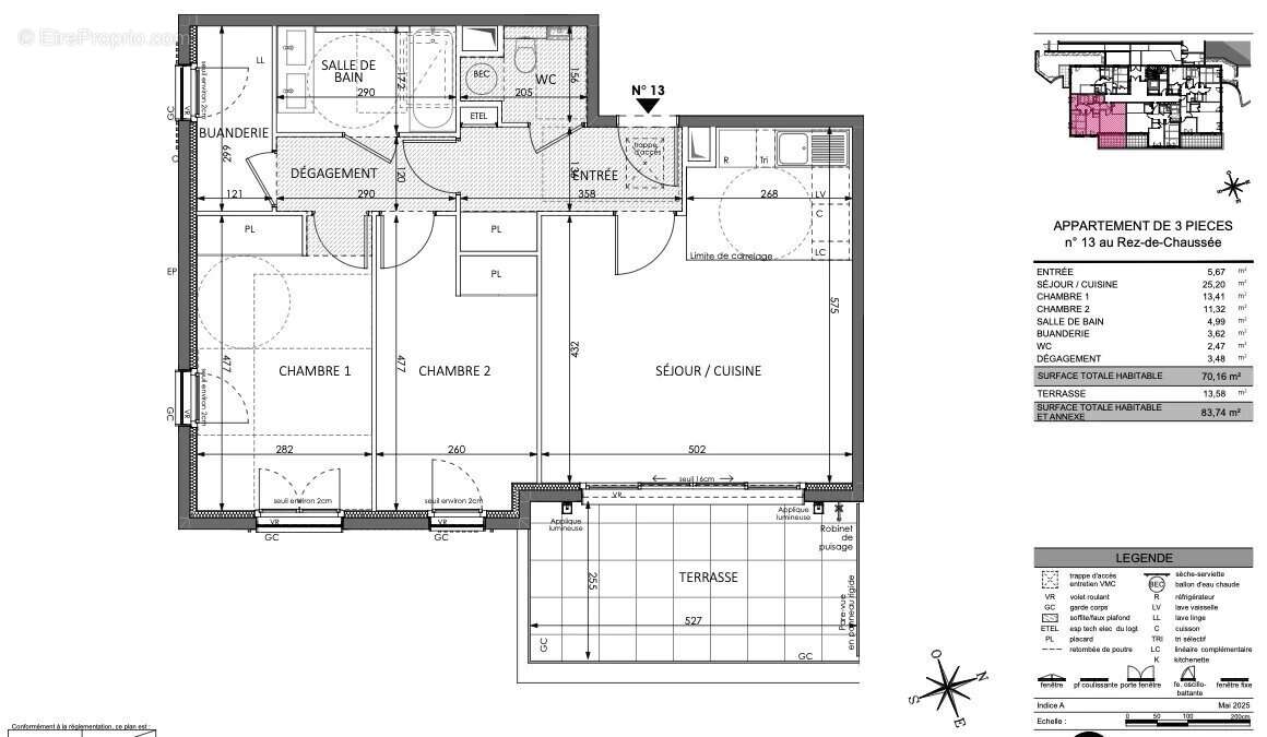 Appartement à BEAUSOLEIL