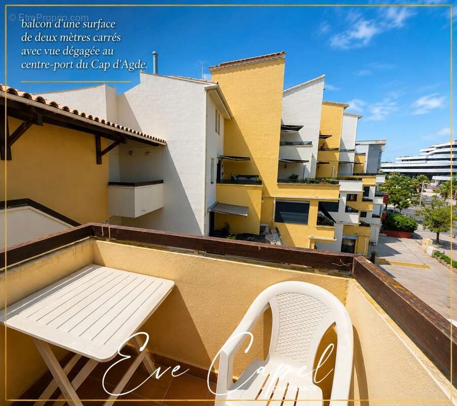Appartement à vendre 2 pièces LE CAP D'AGDE (34), DUPLEX avec balcon au centre port - photo 5