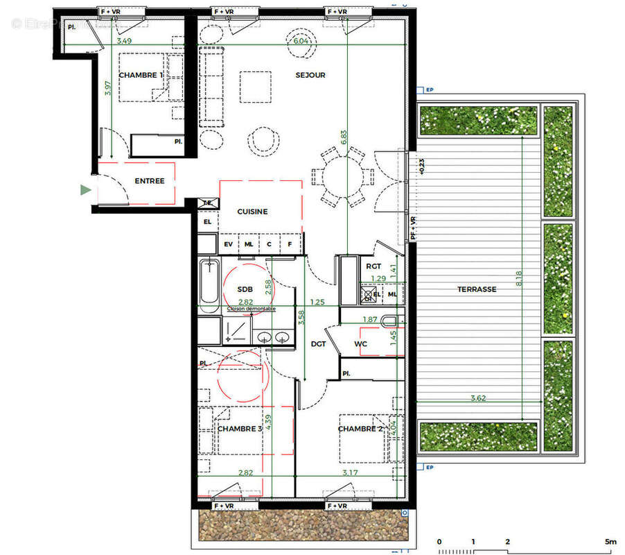 Appartement à TOULOUSE