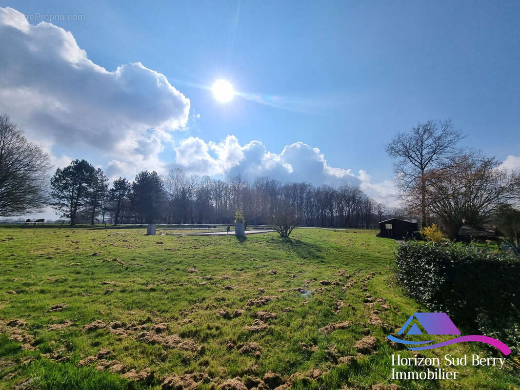 Jardin avec piscine - Maison à VICQ-EXEMPLET