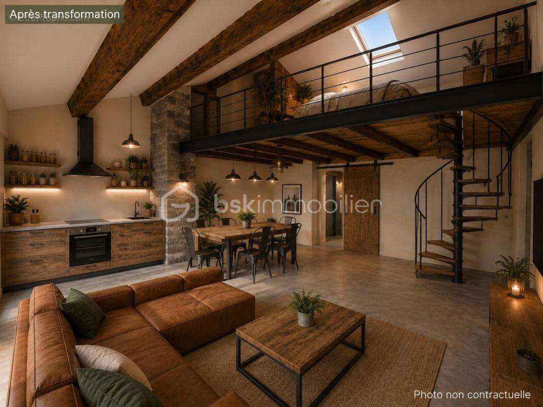 SAINT-CHRISTOL (84390) -  Créez votre T3 sur mesure ! Plateau sous forme d'appartement à rénover de 71 m² env. situé au 3ème éta - photo 14
