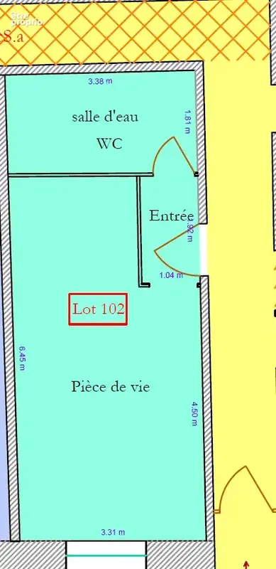 Studio avec terrasse / jardinet - Saint Césaire - photo 4