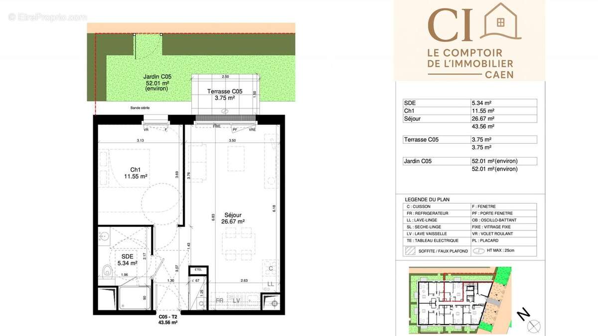 Appartement à DOUVRES-LA-DELIVRANDE