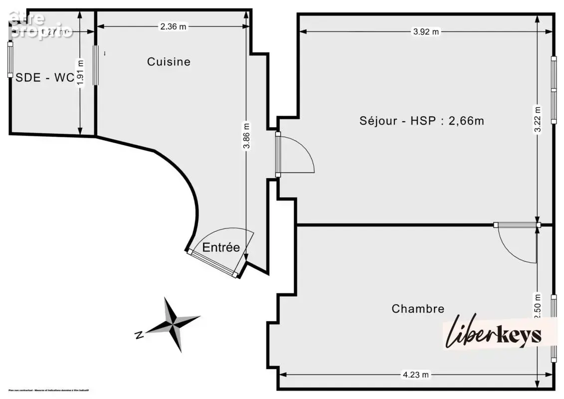 Appartement 2 pièces de 33,45 m² avec cave – Métro Garibaldi à 270 m – Saint-Ouen-sur-Seine - photo 5