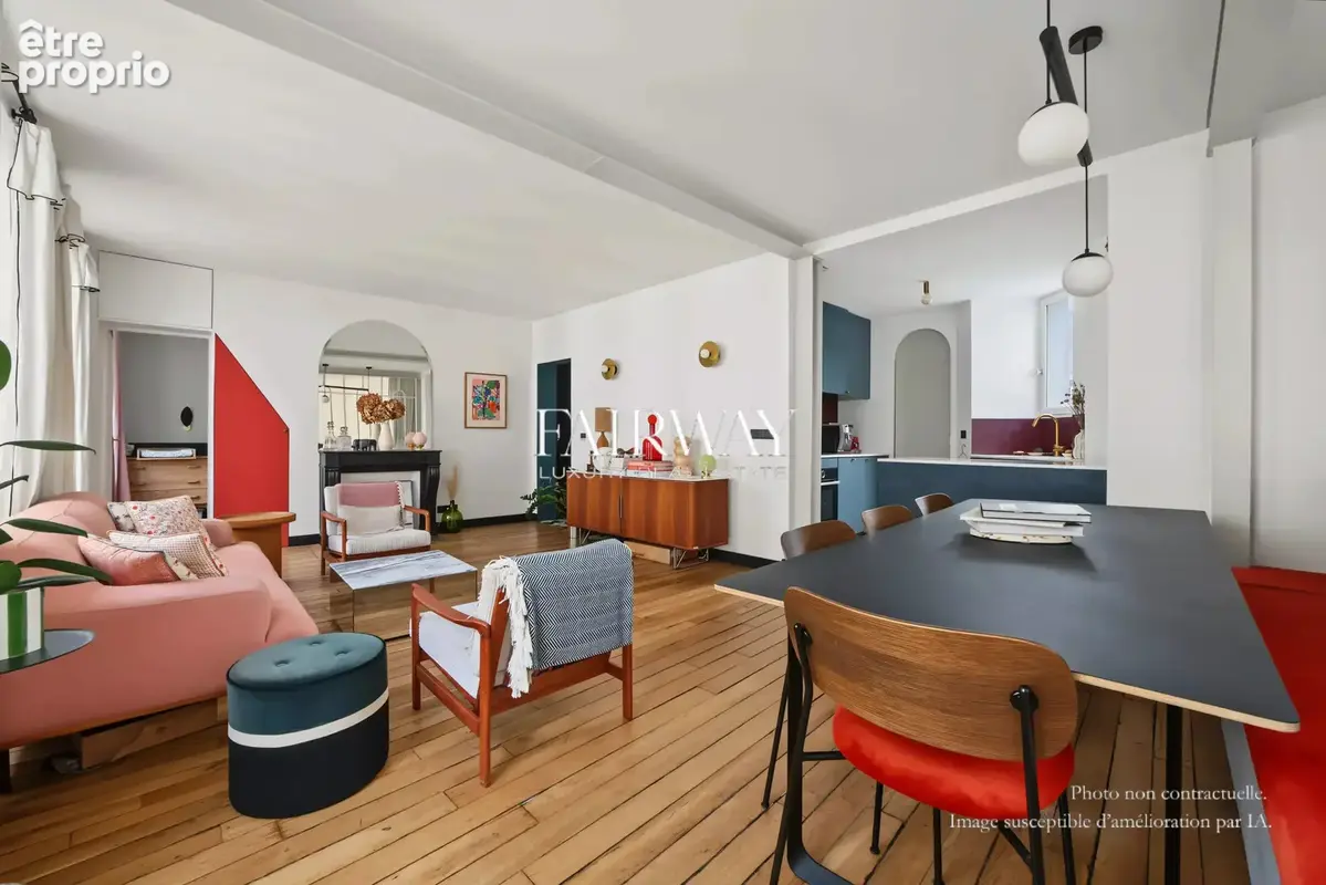 Appartement rénové par architecte Paris 2e - 64 m² - 2 chambres - Calme et lumineux proche rue du Nil - photo 5