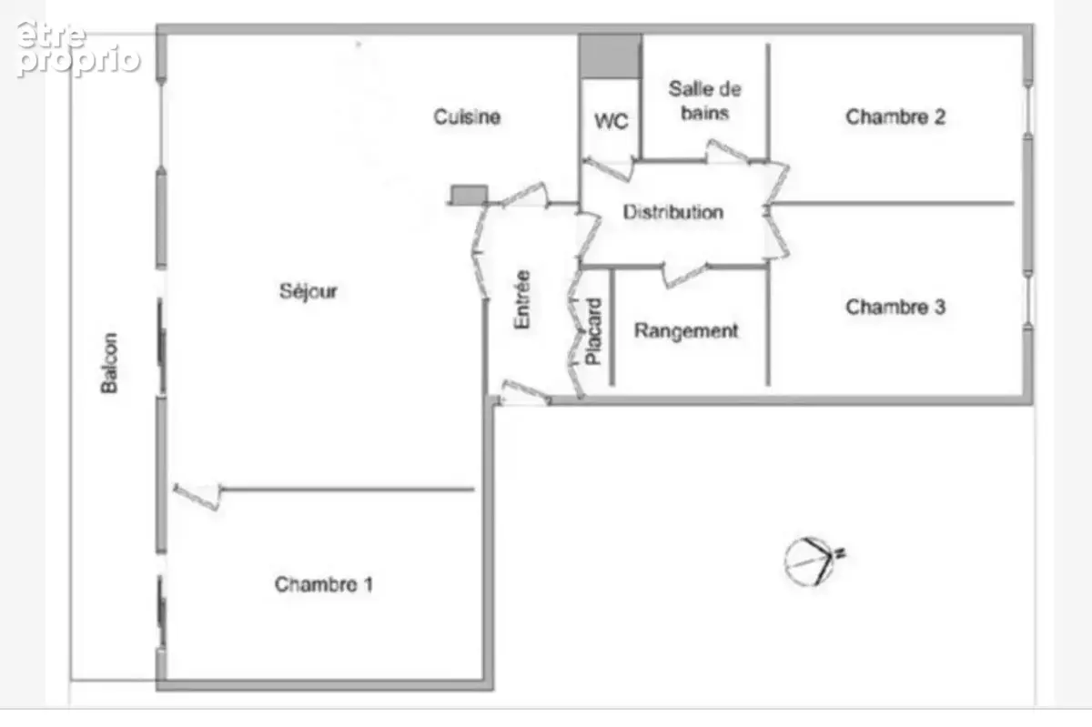 VILLEURBANNE La Doua – à vendre T4, 3 chambres, traversant rénové de 90 m² avec balcon, cave - photo 8