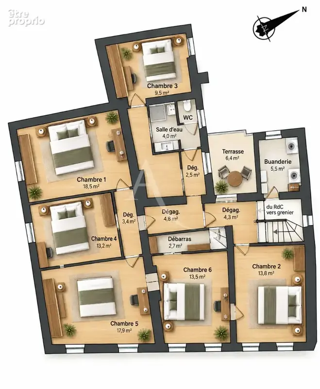 Ensemble immobilier à vocation hôtelière - 9 chambres - centre-ville d'annet-sur-marne - photo 8