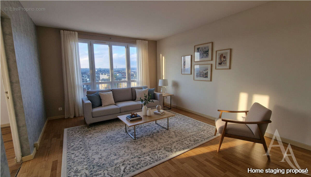 Appartement Mantes La Jolie 3 pièces 2 chambres avec parking et cave Vue dégagée - photo 4
