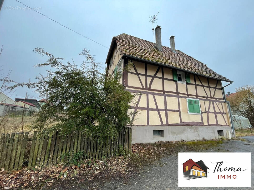 Façade avant de la maison, côté rue - Maison à HAUSGAUEN
