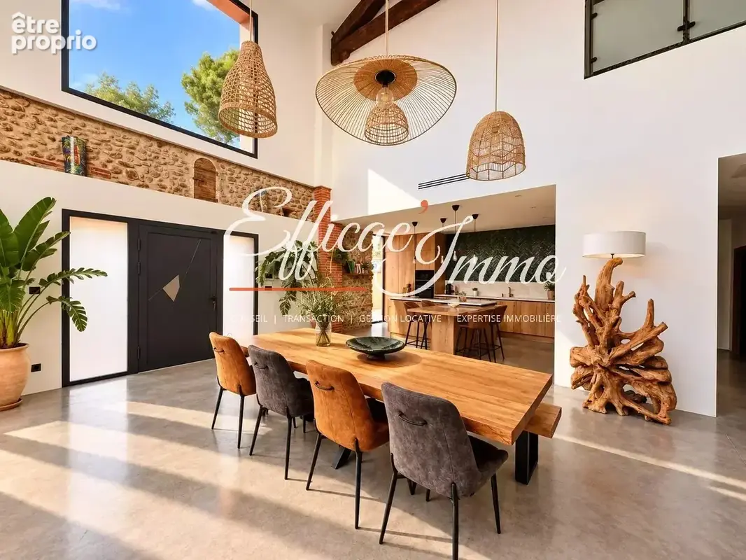 Bages – maison en pierres renovee de 250 m² – 5 chambres – piscine – garage 90 m² - photo 2
