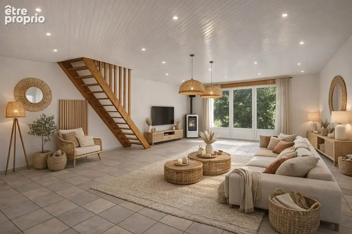 PROPOSITION DE HOME STAGING DE LA PIECE DE VIE