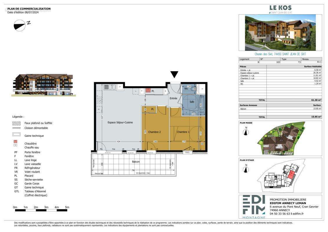 Appartement à SAINT-JEAN-DE-SIXT