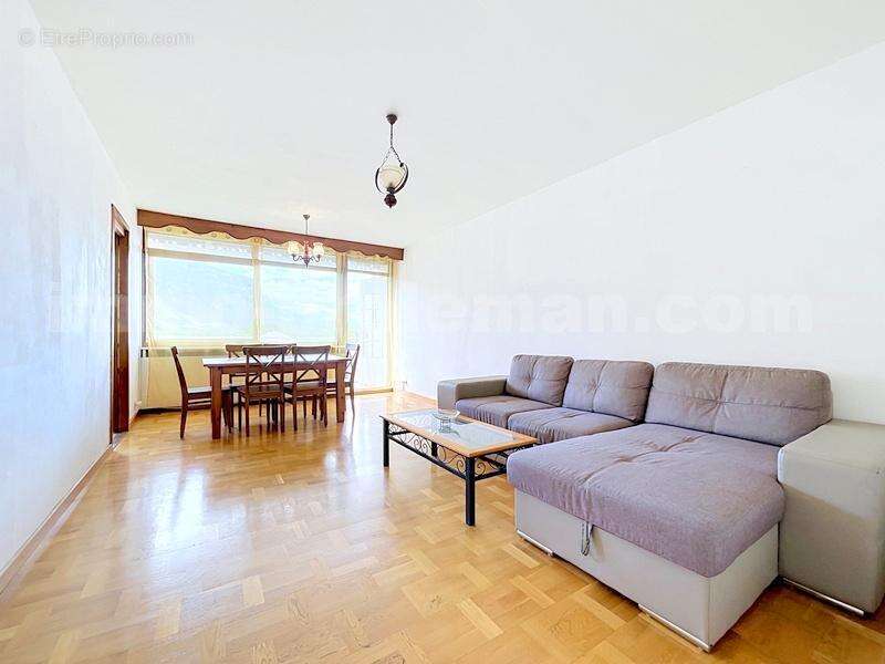 Appartement_T4_Gaillard_belle_superficie_proche_prox_frontière_Suisse_direction_GENEVE_autoroutes_investissement_locatif_vente_vue_séjour_cuisine_ouverte_ - Appartement à GAILLARD