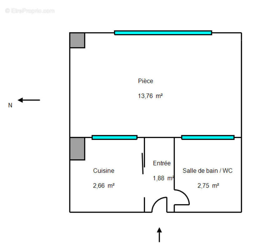 Appartement  - Studio  - 21.05 m² - photo 15