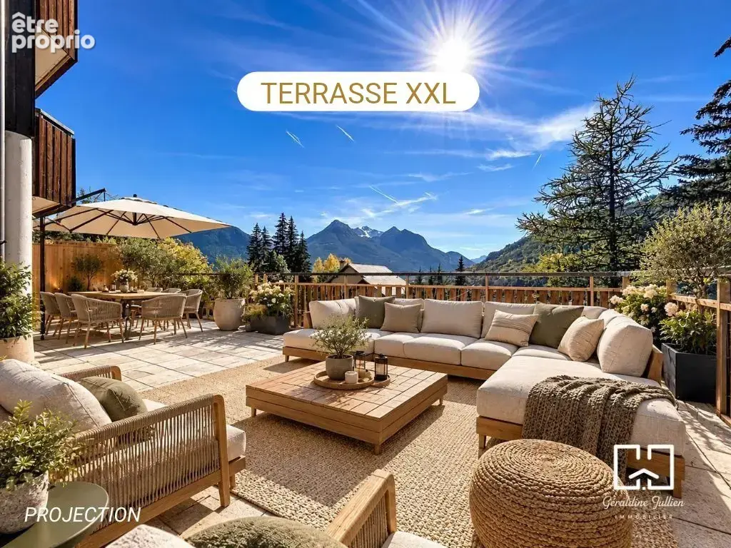 Briançon, appartement T3/4 avec terrasse panoramique de 100 m2 et annexe - photo 1