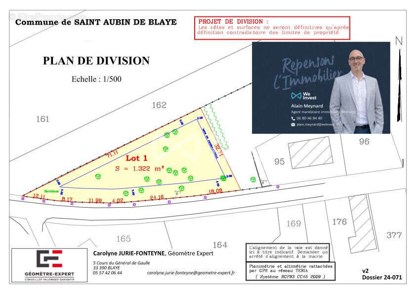 Terrain à SAINT-AUBIN-DE-BLAYE