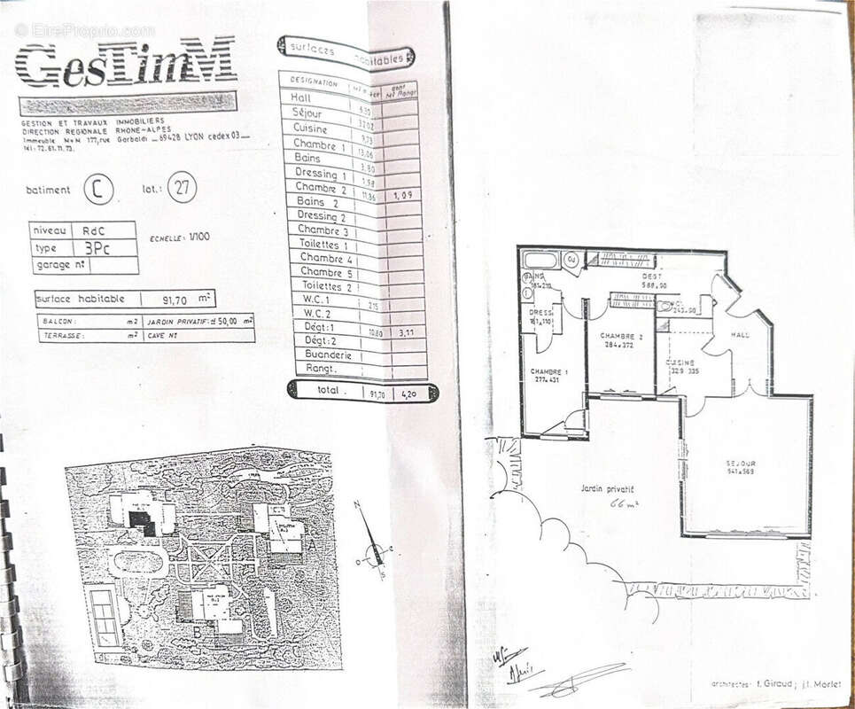 Appartement à SAINTE-FOY-LES-LYON