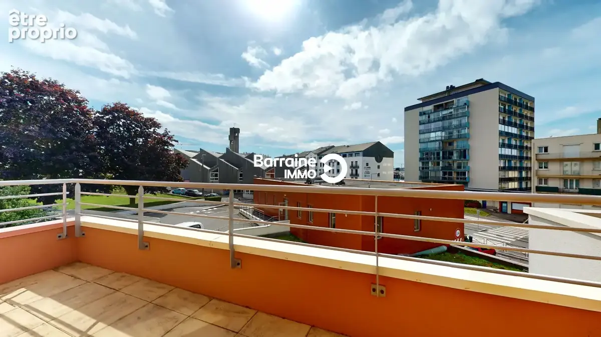 Appartement t3 avec terrasse - 2 chambres - garage double - dernier etage - photo 5