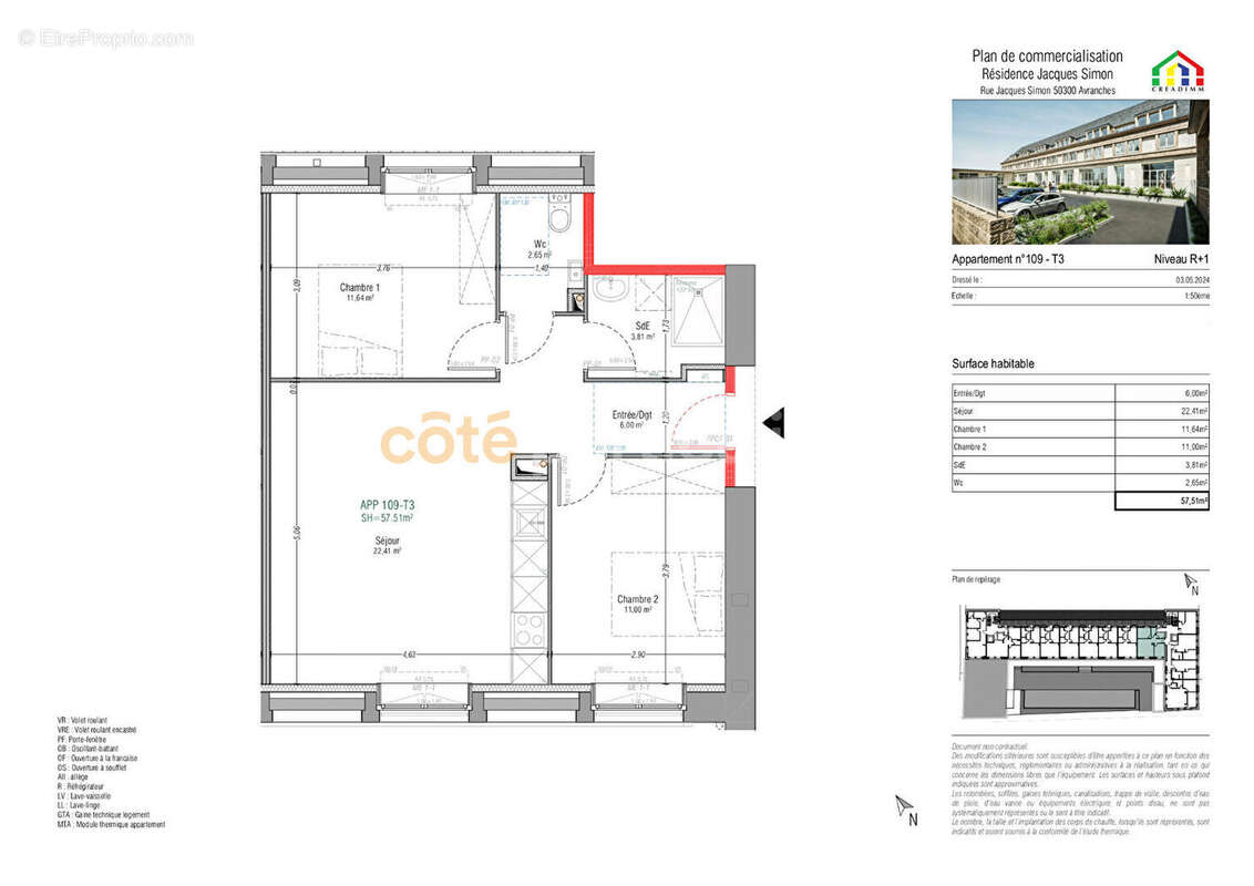 Appartement à AVRANCHES