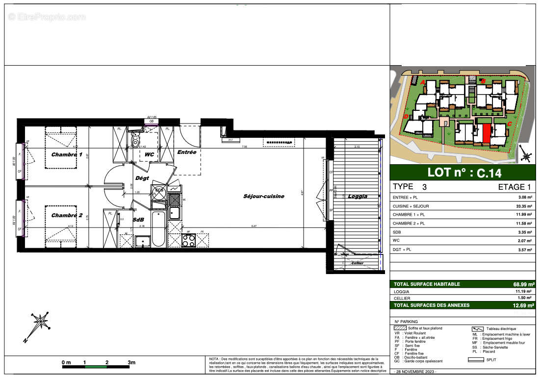 Appartement à AUZEVILLE-TOLOSANE