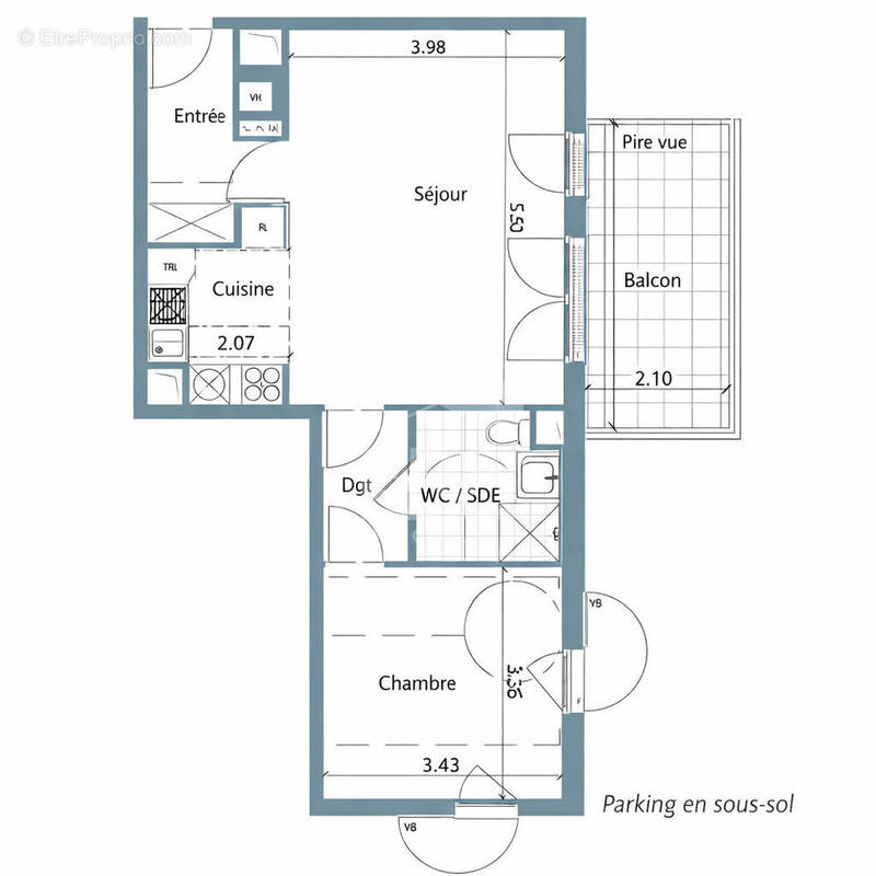 Appartement à GUYANCOURT