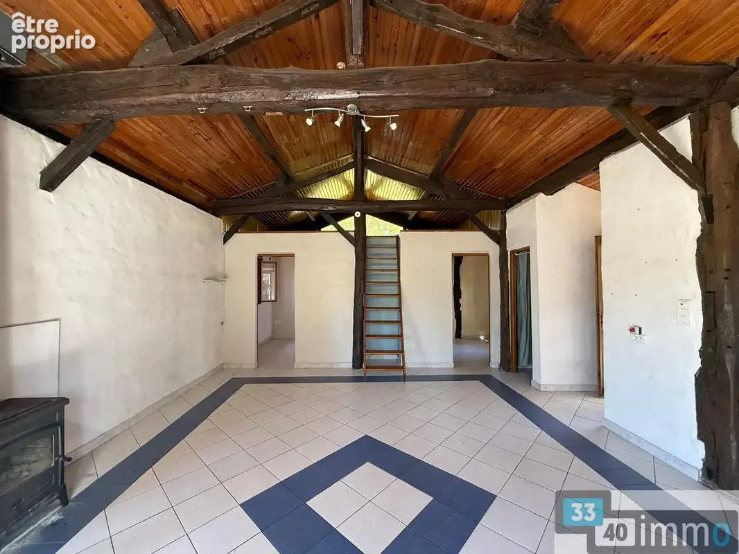 Grange réhabilitée   environ 70 m2   2 chambres   terrain 1 250 m2   calme & sans vis-à-vis - photo 4