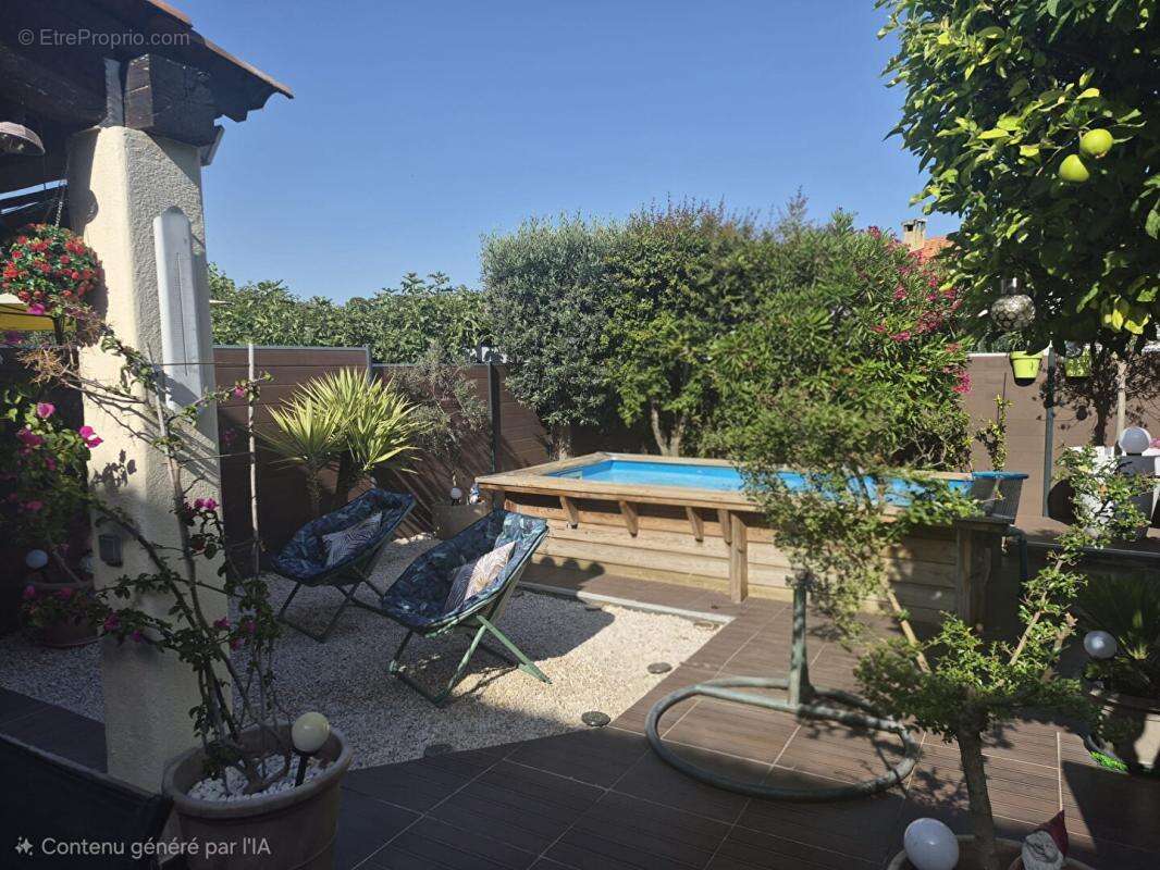 Maison  4 pièce(s) 80 m2, piscine et jardin - photo 3