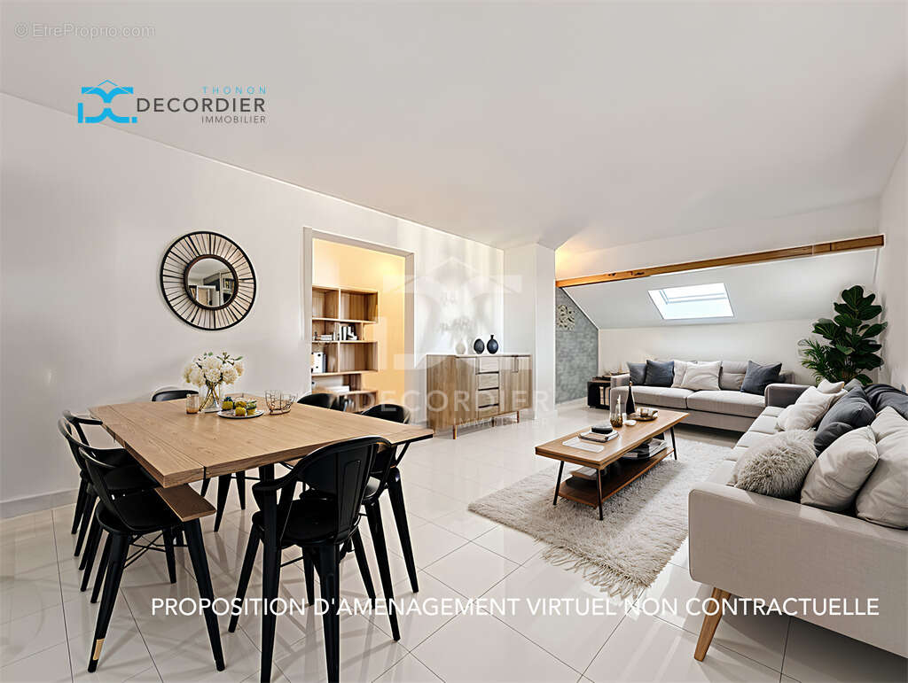 Thonon-les-bains appartement t3 bis 77m² et 91m2 au sol - photo 17