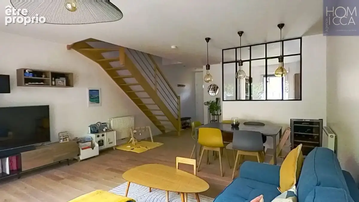 69410 champagne-au-mont-d'or - centre - appartement t3 duplex type maison de ville +garage+ parking - photo 6